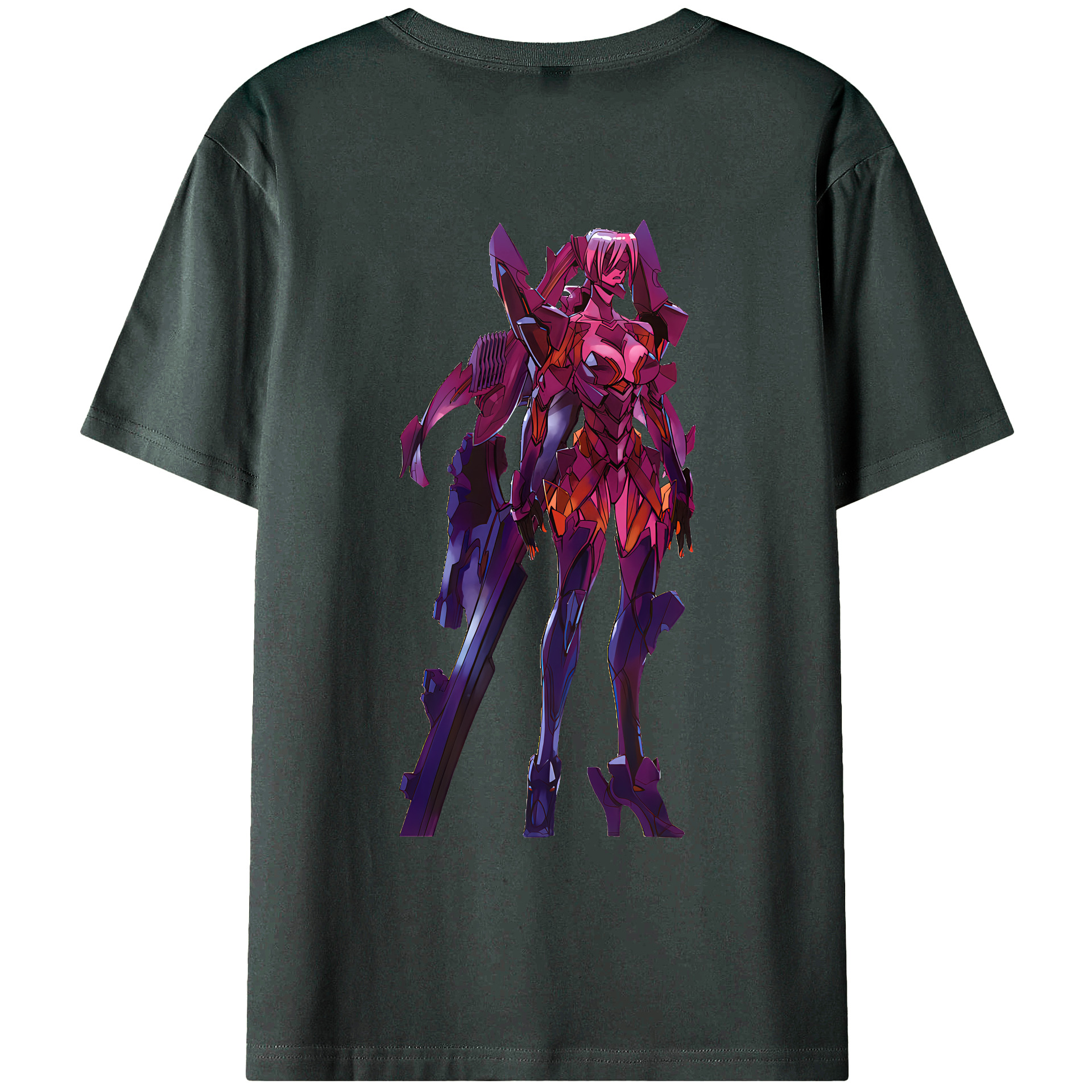 （画像用） EVA 新世紀エヴァンゲリオン 綿100％ メンズ半袖Tシャツ（バックプリント） 通気性